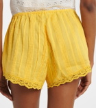 Dôen Leda lace-trimmed shorts