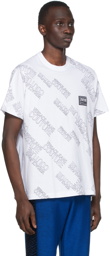 Versace Jeans Couture White All Over Logo T-Shirt