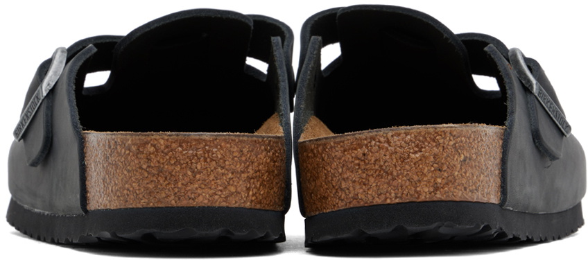 Birkenstock Black Regular Boston Slip-on Loafers Birkenstock display picture 1