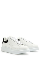 Alexander Mcqueen Oversized Leather Sneakers White And Black