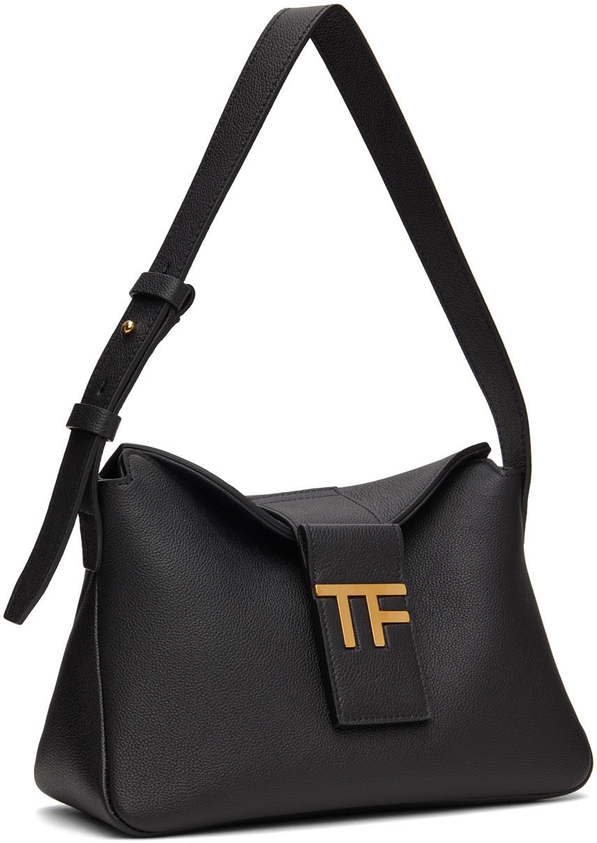 Leather Shoulder Bag in Black - Tom Ford