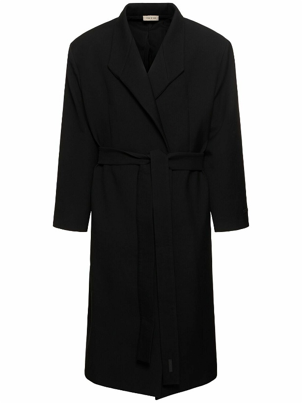 Photo: FEAR OF GOD Stand Collar Cotton Blend Overcoat