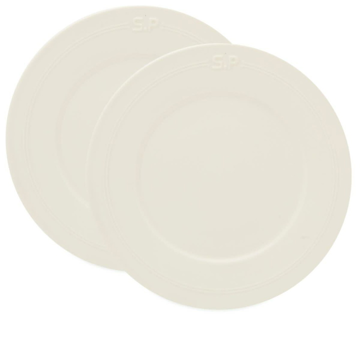 Photo: Service Projects Métier Embossed Dinner Plate - Set of 2 in White 
