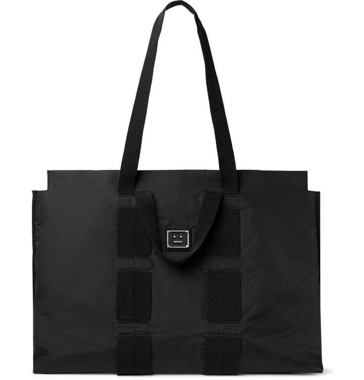 Photo: ACNE STUDIOS - Logo-Appliquéd Nylon-Ripstop Tote Bag - Black