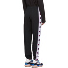 Champion Reverse Weave Black Nylon Elastic Cuff Track Pants