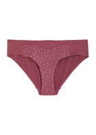Chantelle Norah Panelled Stretch-jersey Briefs Dark Red XL (UK16 / XL)