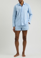 Boss Cooper Striped Cotton Pyjama set Blue