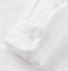 Odyssee - Neville Grandad-Collar Linen Shirt - White