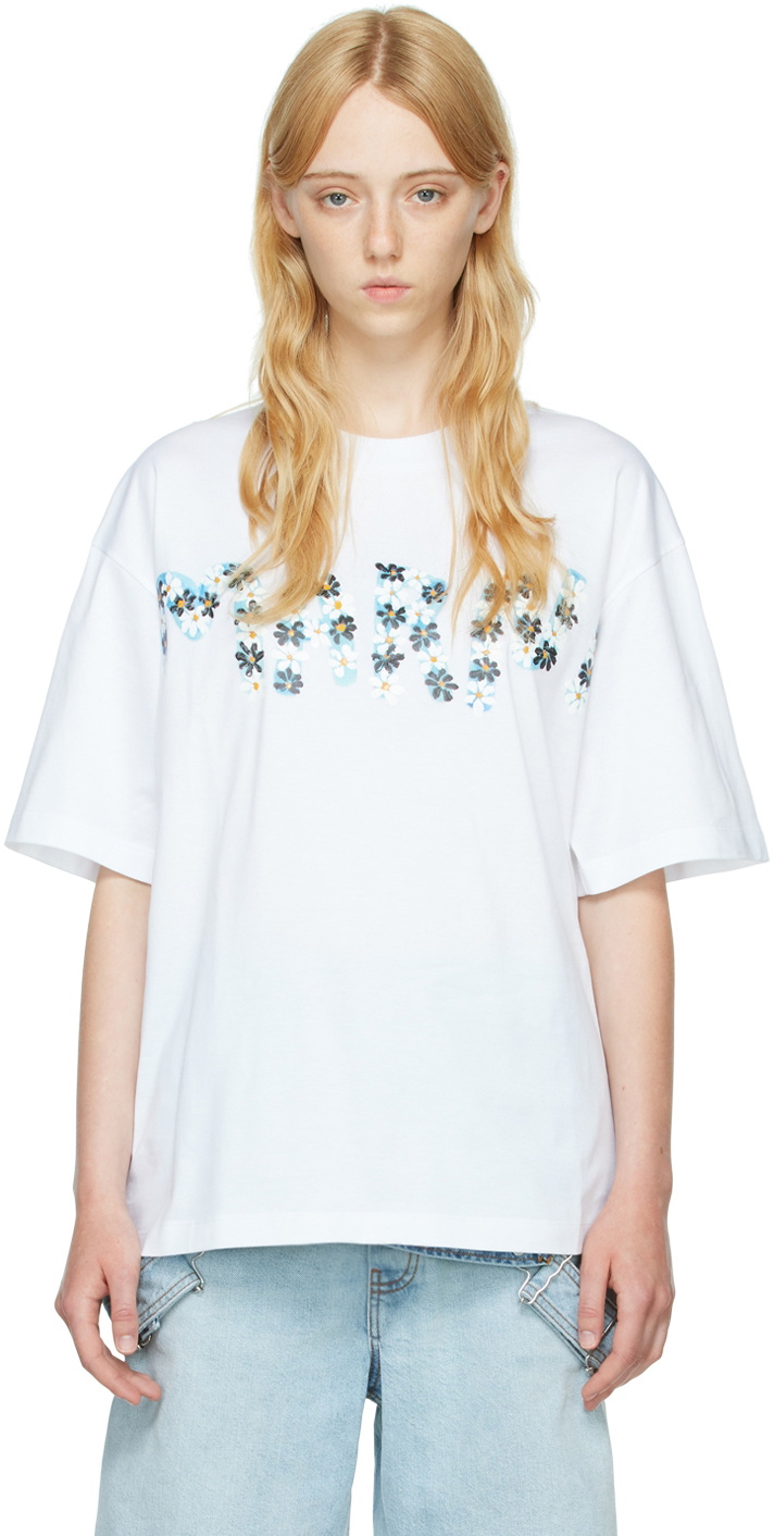 Marni White Cotton T-Shirt Marni