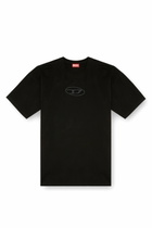 Diesel T-shirt with embroidered Oval D - T-Shirts - Unisex - Black