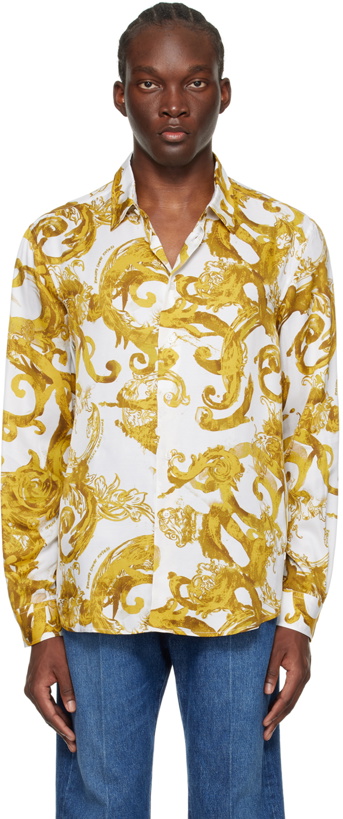 Photo: Versace Jeans Couture White Watercolour Shirt
