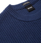 Hugo Boss - Panelled Wool Sweater - Blue