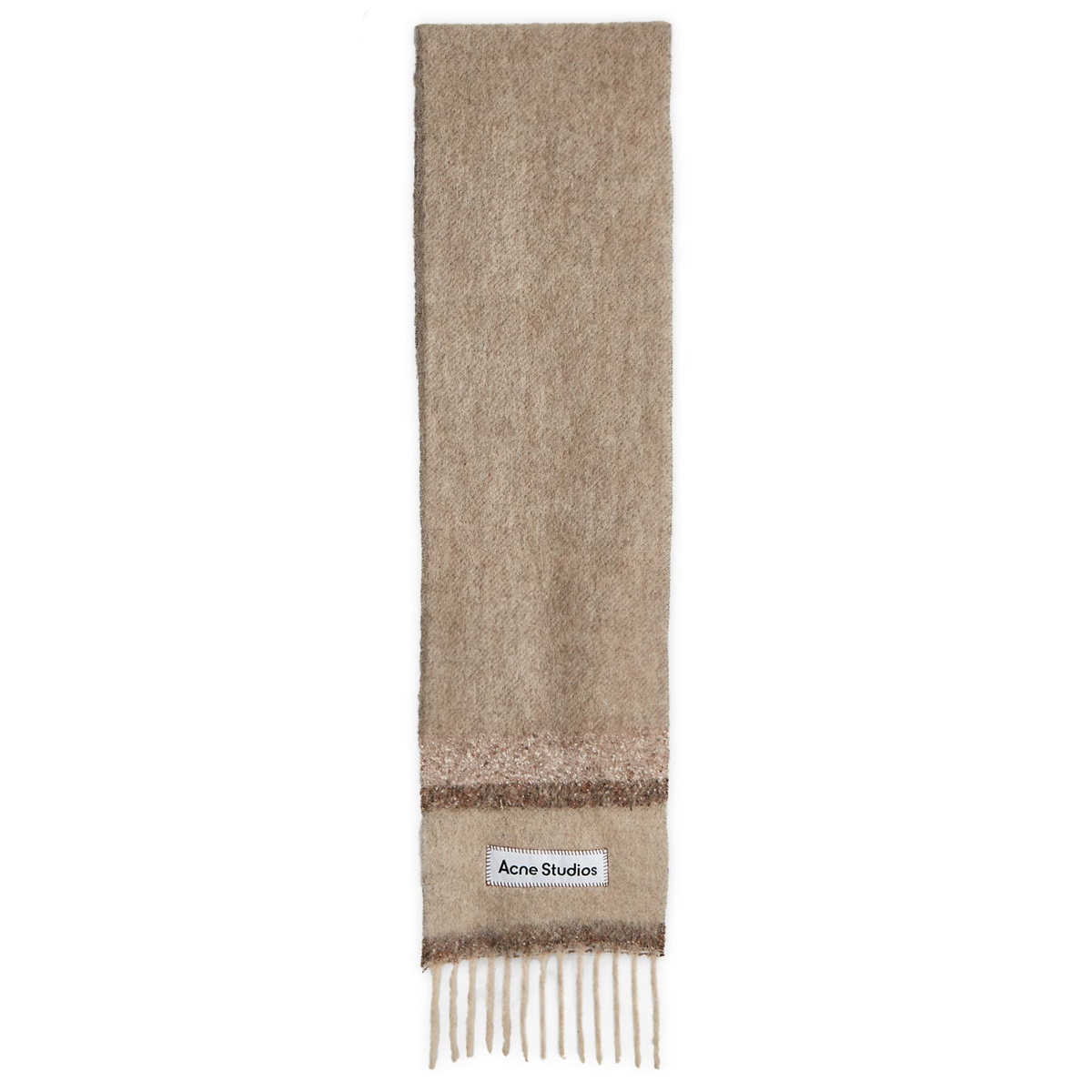Acne Studios Men's Vonkey Scarf in Brown/Beige Acne Studios