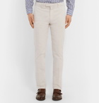 Boglioli - Beige Stretch Cotton and Linen-Blend Suit Trousers - Men - Sand