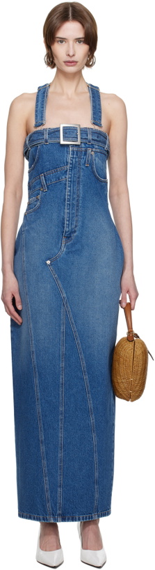 Photo: Jean Paul Gaultier Blue 'The Overall' Denim Maxi Dress
