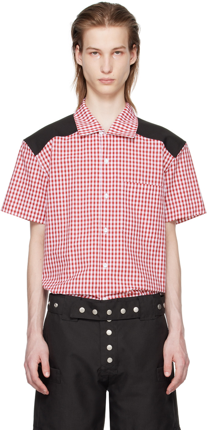 Olly Shinder Red & White Gingham Shirt