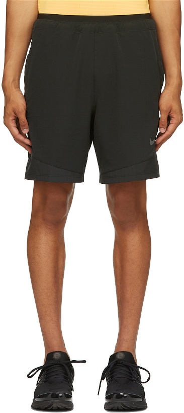 Photo: Nike Black & Grey Dri-FIT Pro Rep Shorts