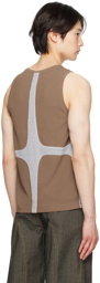 Strongthe SSENSE Exclusive Brown Twink Tank Top