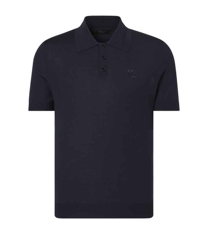 Photo: Gucci Double G wool polo shirt
