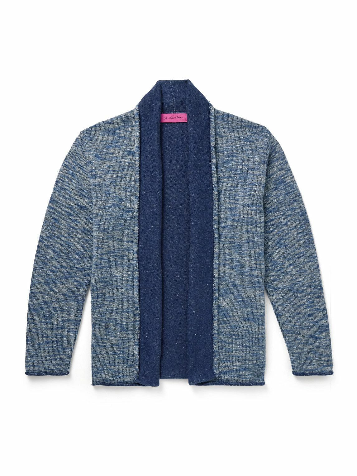 The Elder Statesman - Nomad Space-Dyed Wool-Blend Cardigan - Blue