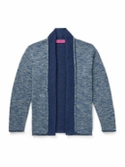 The Elder Statesman - Nomad Space-Dyed Wool-Blend Cardigan - Blue