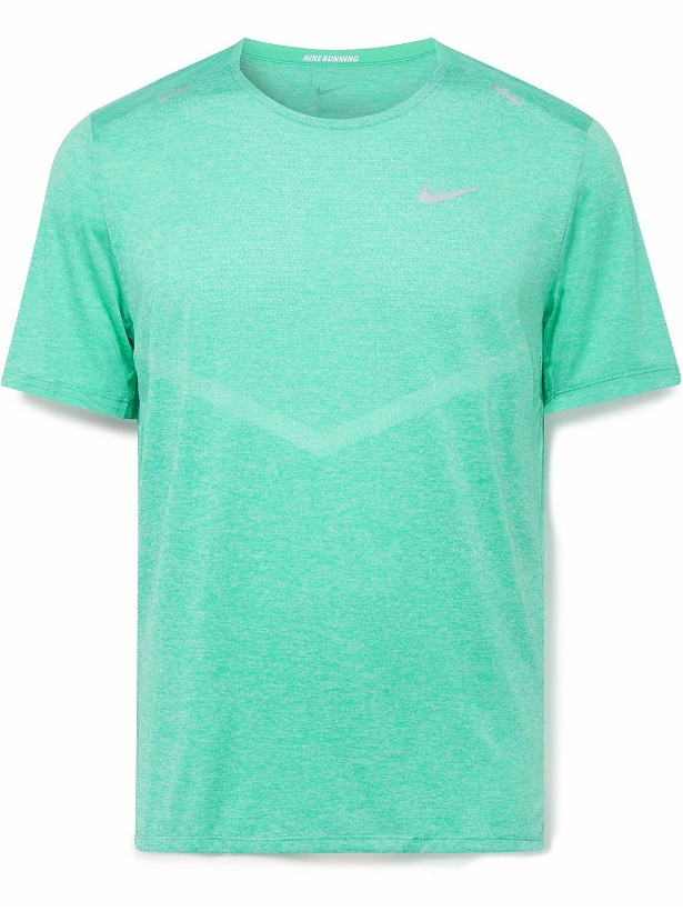 Photo: Nike Running - Slim-Fit Dri-FIT ADV TechKnit T-Shirt - Blue