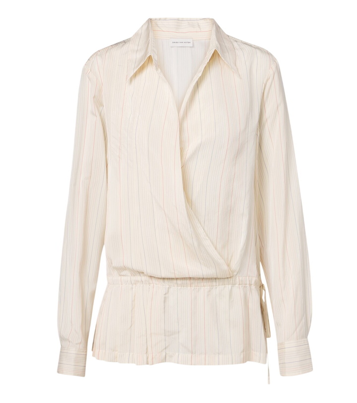 Photo: Dries Van Noten Striped wrap top