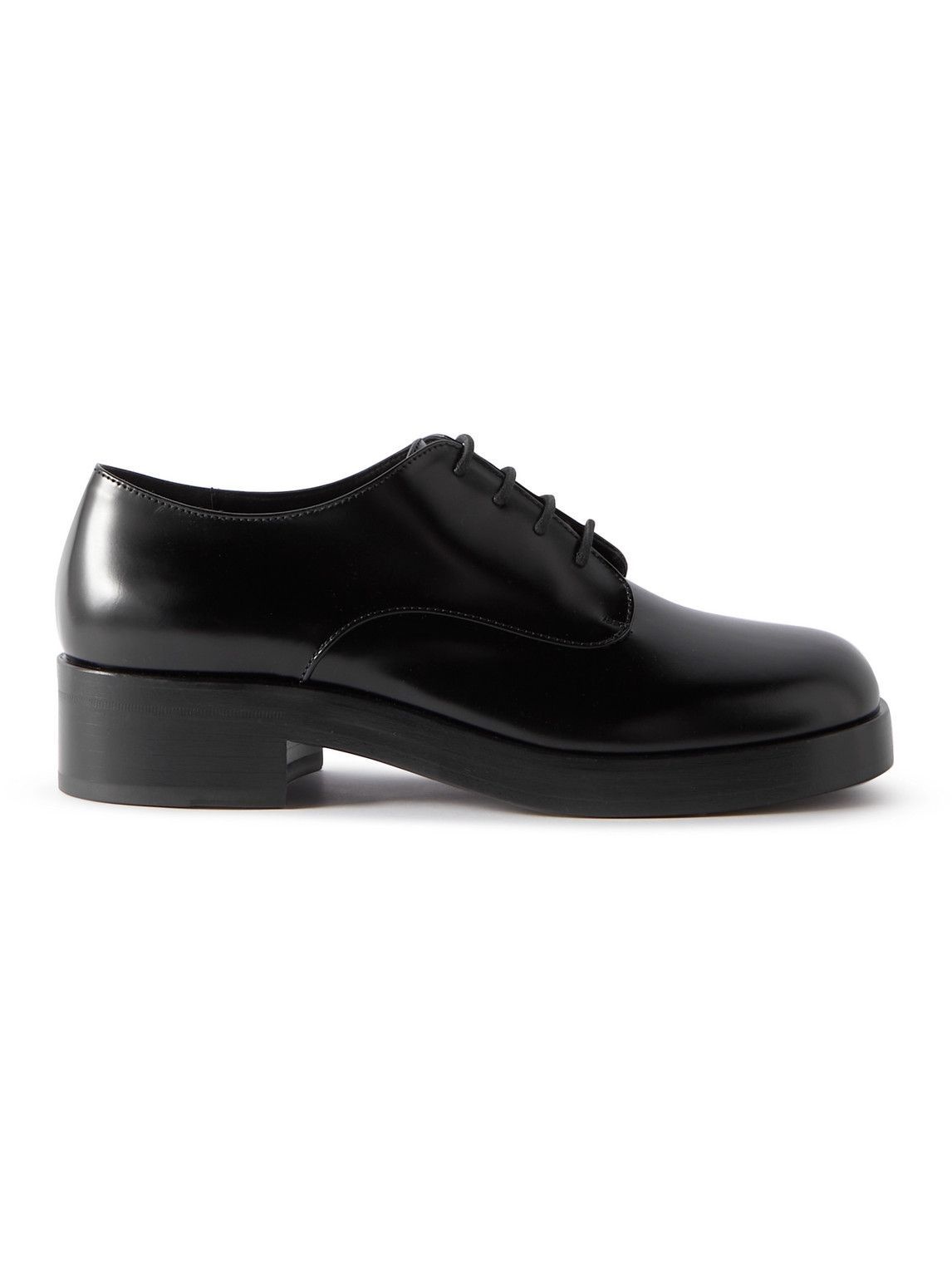 Photo: Raf Simons - Classic Leather Derby Shoes - Black