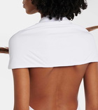 Loewe Feather-detail gathered maxi dress