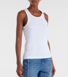 Jean Paul Gaultier Piercing cotton jersey tank top