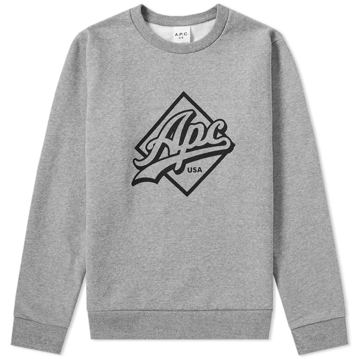 Photo: A.P.C. Sherman Logo Crew Sweat