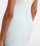 Roland Mouret Caped satin crêpe midi skirt