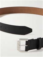 Fendi - Textured-Leather Belt - Black