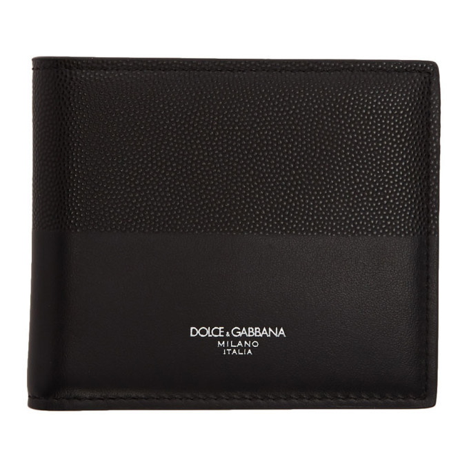 Photo: Dolce and Gabbana Black Bimaterial Wallet