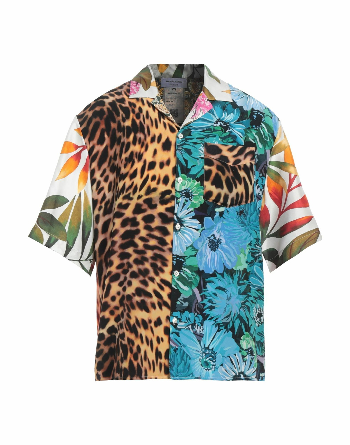 Marine Serre Mens Shirt Azure