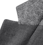 Canali - Dark-Grey Slim-Fit Mélange Wool-Sharkskin Suit Jacket - Men - Dark gray