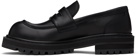 Marni Black Leather Chunky Loafers