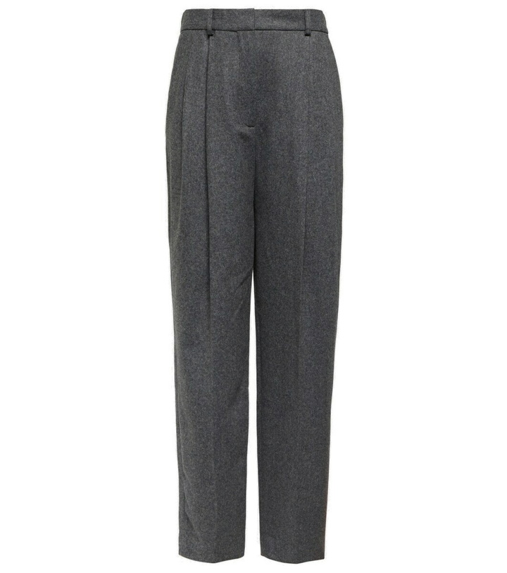 Photo: Toteme Pleated wool-blend straight pants