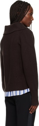 Wales Bonner Brown 'The Solace' Cardigan