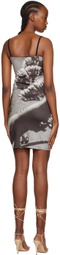 ELLISS SSENSE Exclusive Beige Grab My Body Mini Dress