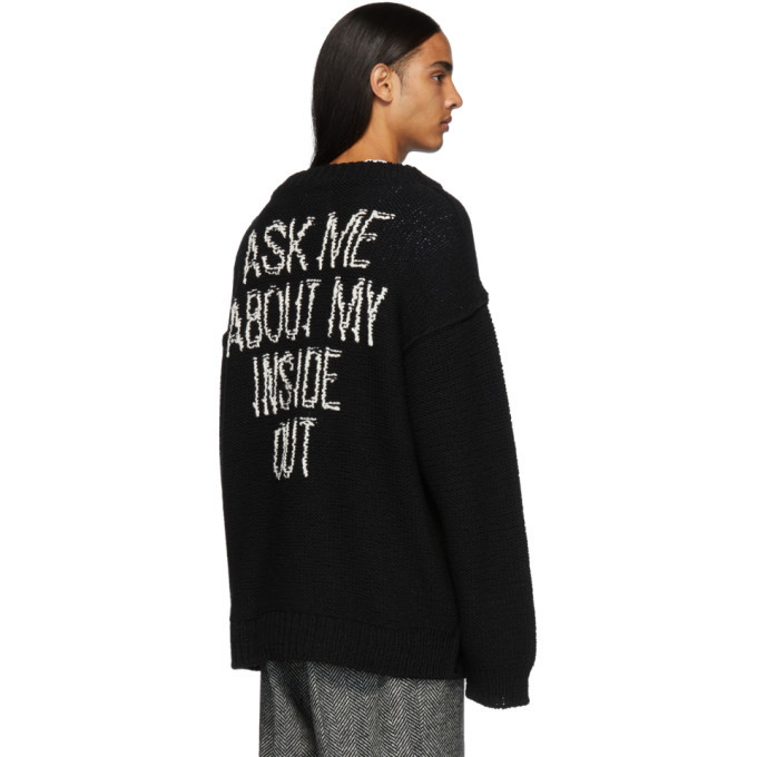 Doublet Black Hand-Knit Jacquard Sweater Doublet