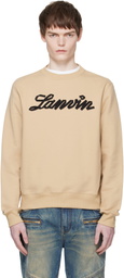 Lanvin Tan 'Lanvin Ribbon' Sweatshirt