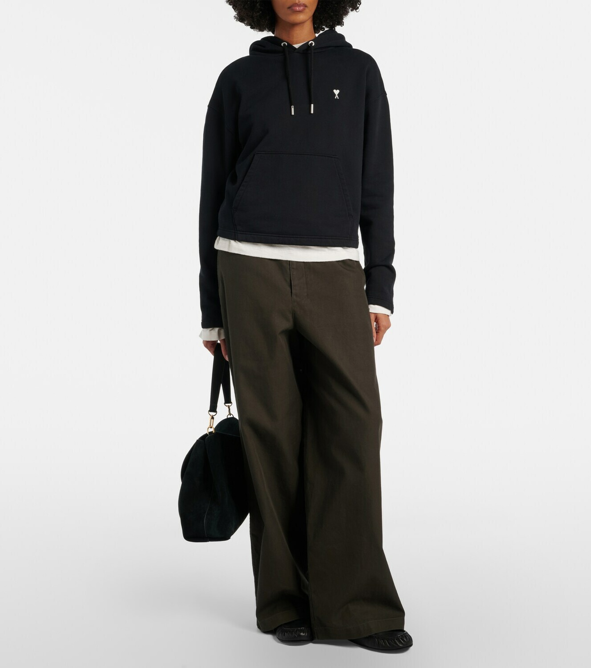 Ami Paris Ami de Cœur cotton jersey hoodie