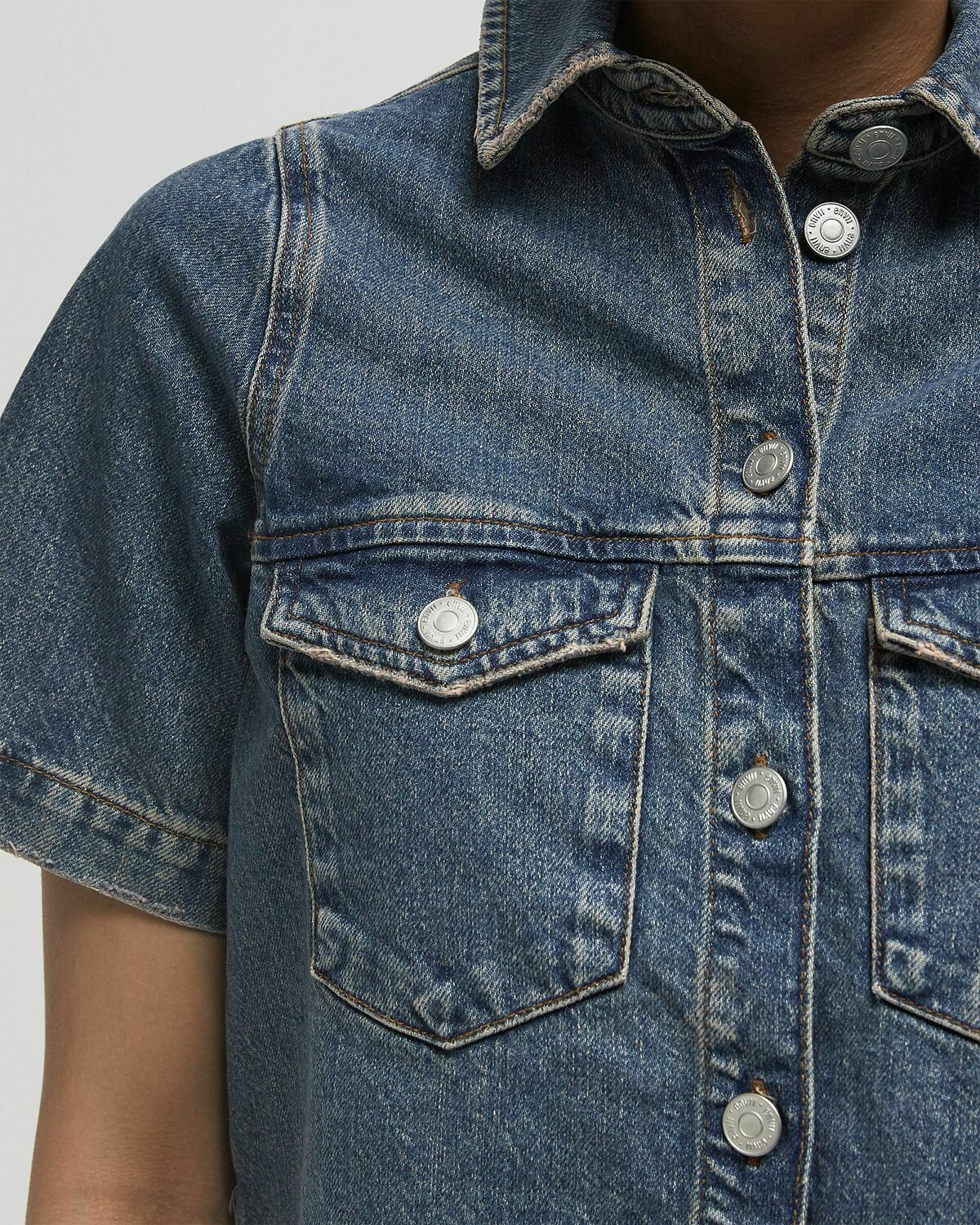 Envii ENMASS SS SHIRT 7215 Blue Womens Shirts & Blouse