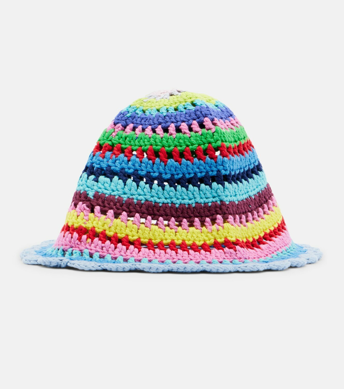 Ganni Crochet cotton bucket hat
