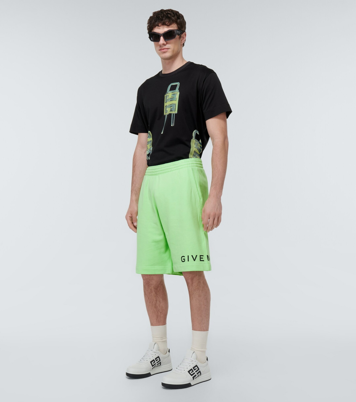 Givenchy - 4G Padlock printed cotton T-shirt Givenchy