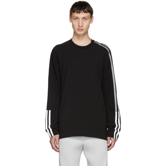 Photo: Y-3 Black 3-Stripe T-Shirt