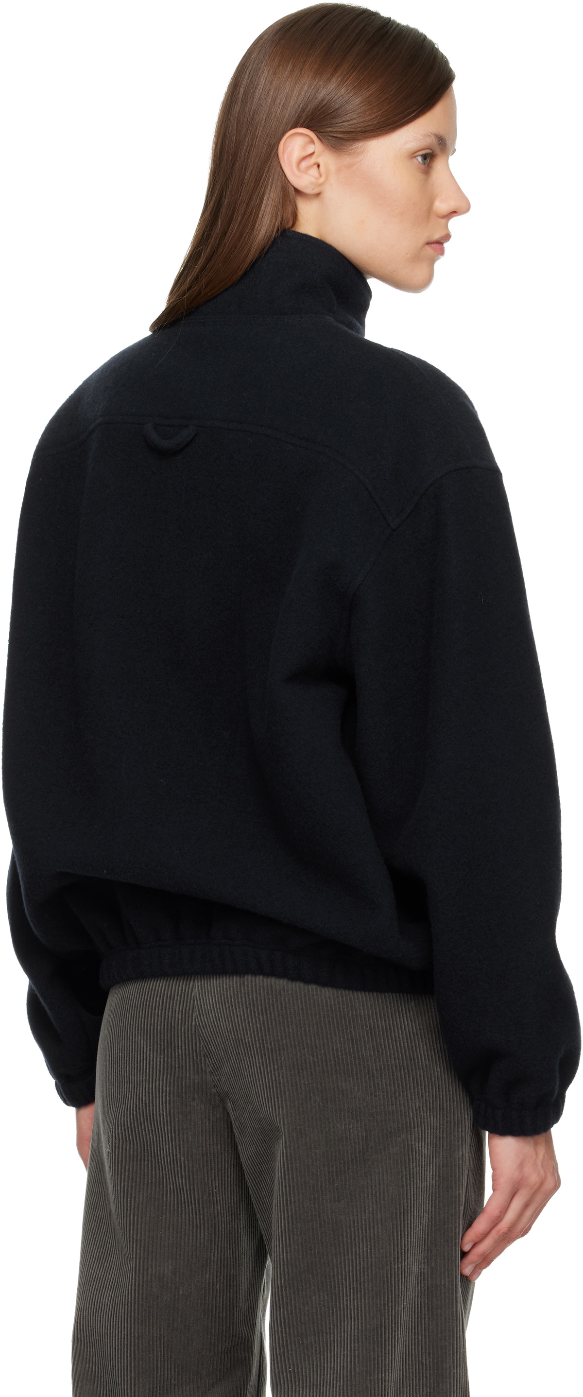 Rier SSENSE Exclusive Navy Fleece Jacket