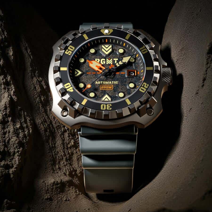 RGMT Minesweep Automatic Black Dial Mens Watch RG-8070-05