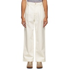 Marni White Canvas Trousers